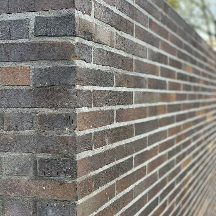 Newcastle Bricklayers Brick fence in Newcastle laid with feature brickwork