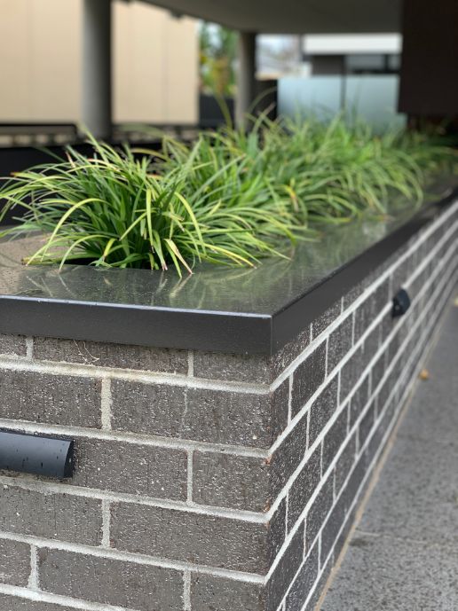 Newcastle Bricklayers Planter Box in Newcastle laid by a bricklayer with feat brickwork